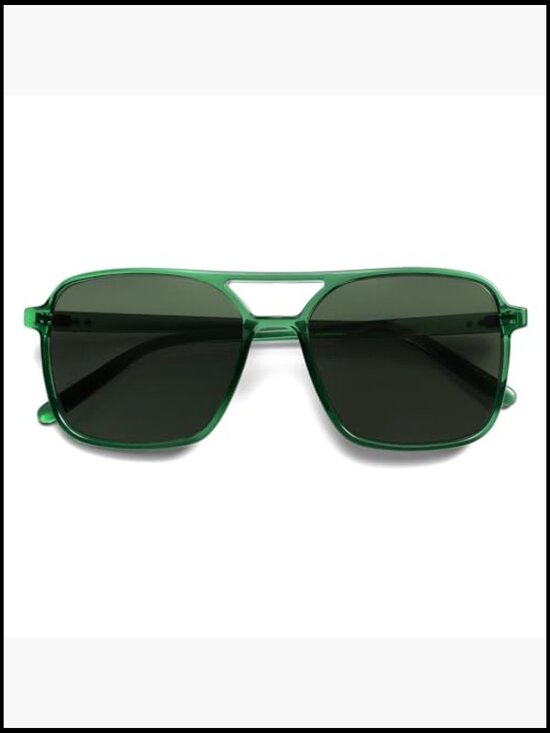 Vintage Aviator Square Sunglasses UV400 Protection main image 7